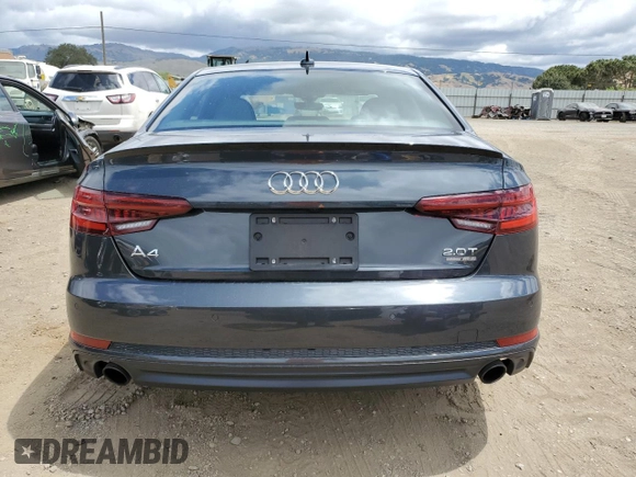 2018 Audi A4 Premium Plus с VIN WAUENAF40JN019947, выставлен на аукционе Copart как лот 56603955 с пробегом 45 807 миль миль и Списание • Salvage title. История ставок и продаж доступна на DreamBid. Изображение 6.