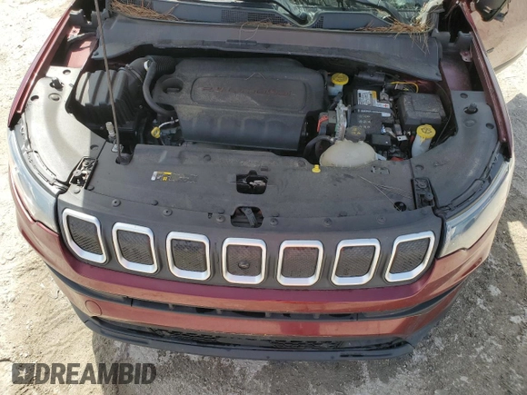 2022 Jeep Compass Latitude with VIN 3C4NJDBB3NT122001, listed as a Copart auction lot 49151555 with 92,165 mi miles and Salvage title. Bid and sale history available at DreamBid. Image 12.