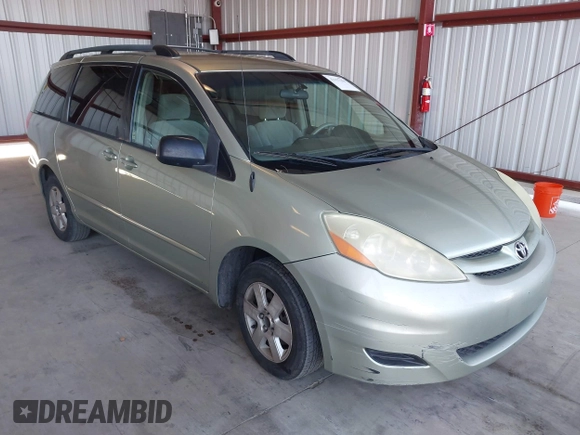 2006 Toyota Sienna CE with VIN 5TDZA23C06S523465, listed as a IAAI auction lot 42157159 with 167,009 mi miles and . Bid and sale history available at DreamBid. Image 1.