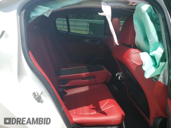 2018 Alfa Romeo Giulia Ti Sport with VIN ZARFAECN3J7599728, listed as a Copart auction lot 57711005 with Not provided miles and Salvage title. Bid and sale history available at DreamBid. Image 10.