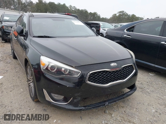 2014 Kia Cadenza Premium with VIN KNALN4D73E5163441, listed as a IAAI auction lot 41392572 with 190,378 mi miles. Bid and sale history available at carsss.com. Image 1.