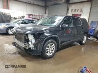 2020 Chevrolet Traverse LS with VIN 1GNEVFKW1LJ206462, listed as a Copart auction lot 52157195 with 92,785 mi miles and Salvage title. Bid and sale history available at DreamBid. Image 1.