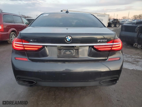 2016 BMW 7 Series 750i xDrive with VIN WBA7F2C58GG419907, listed as a Copart auction lot 44112385 with 113974 miles and Clean Title. Bid and sale history available at carsss.com. Image 6.