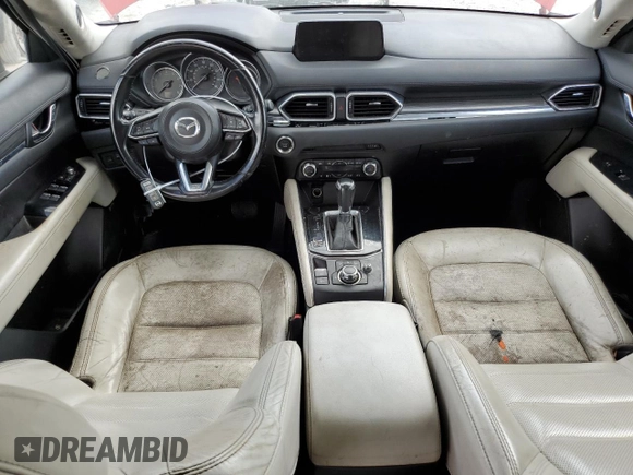 2018 Mazda CX-5 Grand Touring with VIN JM3KFADM7J0399895, listed as a Copart auction lot 47598265 with 0 mi miles and Salvage Title. Bid and sale history available at carsss.com. Image 8.