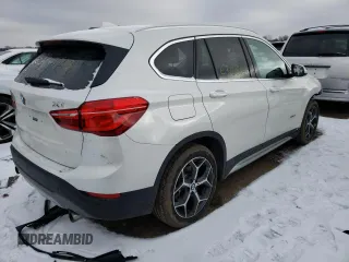 2017 BMW X1 xDrive28i with VIN WBXHT3C38H5F72259, listed as a Copart auction lot 37205783 with 47,812 mi miles. Bid and sale history available at carsss.com. Image 3.