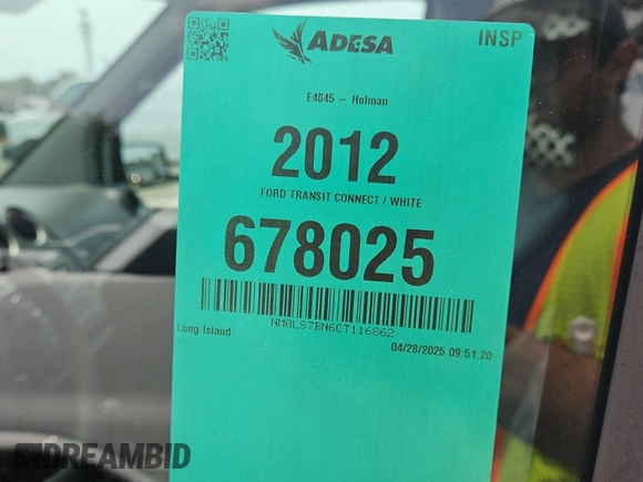2012 Ford Transit Connect XLT with VIN NM0LS7BN6CT116862, listed as a IAAI auction lot 42500790 with 24,224 mi miles and . Bid and sale history available at DreamBid. Image 1.