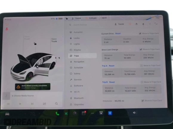 2020 Tesla Model 3 Performance z VIN 5YJ3E1EC4LF625109, wystawiony jako IAAI lot #41735149 z przebiegiem 95 010 mil mil oraz . Historia ofert i sprzedaży dostępna na DreamBid. Obrazek 7.