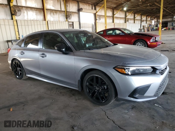 2022 Honda Civic Sport with VIN 2HGFE2F58NH600876, listed as a Copart auction lot 46548615 with 73,806 mi miles and Salvage Title. Bid and sale history available at carsss.com. Image 4.