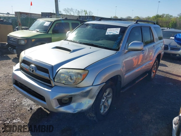 2007 Toyota 4Runner SR5 with VIN JTEZU14R870097383, listed as a IAAI auction lot 42036194 with 337,589 mi miles. Bid and sale history available at carsss.com. Image 2.