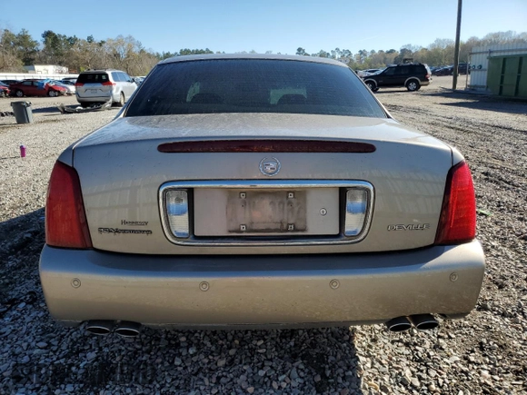 2003 Cadillac DeVille with VIN 1G6KD54YX3U169808, listed as a Copart auction lot 50146185 with 91,249 mi miles and Salvage Title. Bid and sale history available at carsss.com. Image 6.