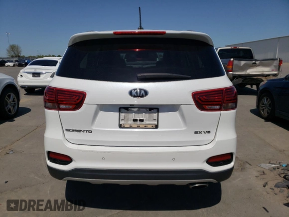 2020 Kia Sorento EX V6 with VIN 5XYPH4A50LG702777, listed as a Copart auction lot 52461705 with 126,668 mi miles and Clean Title. Bid and sale history available at carsss.com. Image 6.