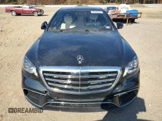 2019 Mercedes-Benz S-Class AMG S 63 with VIN WDDUG8JBXKA483818, listed as a Copart auction lot 70578034 with 55,084 mi miles and Salvage Title. Bid and sale history available at carsss.com. Image 5.