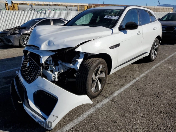 2024 Jaguar F-Pace R-Dynamic S with VIN SADCT2EX6RA736099, listed as a Copart auction lot 77834374 with 12,323 mi miles and Salvage title. Bid and sale history available at DreamBid. Image 1.
