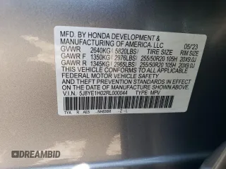 2024 Acura MDX w/A-Spec Package with VIN 5J8YE1H02RL000044, listed as a Copart auction lot 47422535 with 11,038 mi miles and Salvage Title. Bid and sale history available at carsss.com. Image 12.