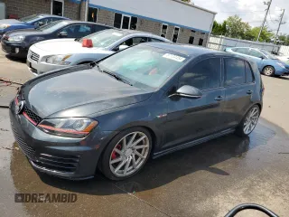 2017 Volkswagen Golf GTI S with VIN 3VW4T7AU4HM073347, listed as a Copart auction lot 67184454 with 76,173 mi miles and Salvage Title. Bid and sale history available at carsss.com. Image 1.