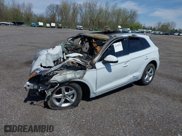 2021 Audi Q5 Premium z VIN WA1AAAFY5M2110311, wystawiony jako IAAI lot #42154914 z przebiegiem Nie podano mil oraz . Historia ofert i sprzedaży dostępna na DreamBid. Obrazek 2.