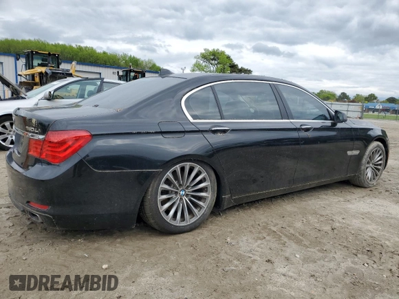 2011 BMW 7 Series 740Li with VIN WBAKB4C52BC392866, listed as a Copart auction lot 52851845 with 60,978 mi miles and Clean title. Bid and sale history available at DreamBid. Image 3.