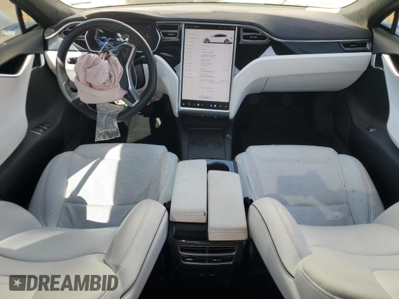 2017 Tesla Model S 60 with VIN 5YJSA1E19HF183845, listed as a Copart auction lot 58204205 with 150,701 mi miles and Salvage title. Bid and sale history available at DreamBid. Image 8.