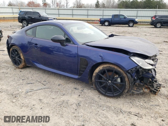 2022 Toyota 86 Premium with VIN JF1ZNBF15N8750805, listed as a Copart auction lot 51089805 with 24,832 mi miles and Clean Title. Bid and sale history available at DreamBid. Image 4.