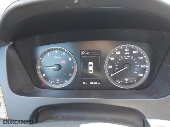 2015 Hyundai Sonata 2.4L Sport with VIN 5NPE34AF6FH227230, listed as a IAAI auction lot 41843379 with 186,332 mi miles. Bid and sale history available at carsss.com. Image 7.