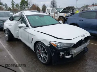 2021 Genesis G70 Sport with VIN KMTG24LA0MU067346, listed as a IAAI auction lot 41722663 with 43,068 mi miles and . Bid and sale history available at DreamBid. Image 1.
