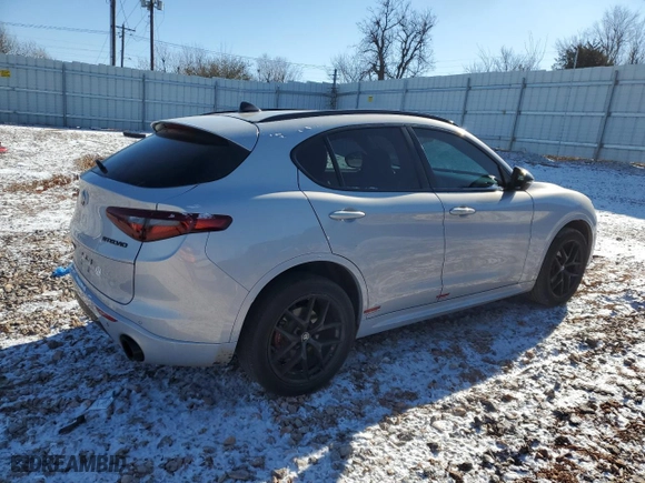 2020 Alfa Romeo Stelvio Ti with VIN ZASPAKBN1L7C98688, listed as a Copart auction lot 80708474 with 45,102 mi miles and Clean Title. Bid and sale history available at carsss.com. Image 3.