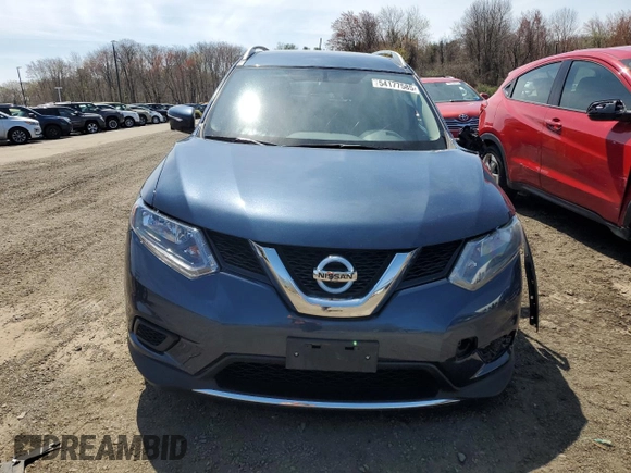 2015 Nissan Rogue SV with VIN KNMAT2MV1FP557979, listed as a Copart auction lot 54177585 with 66,031 mi miles and Salvage Title. Bid and sale history available at carsss.com. Image 5.