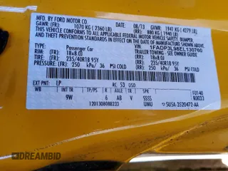 2014 Ford Focus ST with VIN 1FADP3L98EL130760, listed as a Copart auction lot 51217695 with 36,522 mi miles and Salvage Title. Bid and sale history available at carsss.com. Image 15.