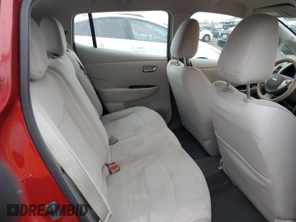 2011 Nissan LEAF SL with VIN JN1AZ0CP2BT003585, listed as a Copart auction lot 86000014 with 95,916 mi miles and Clean Title. Bid and sale history available at carsss.com. Image 10.