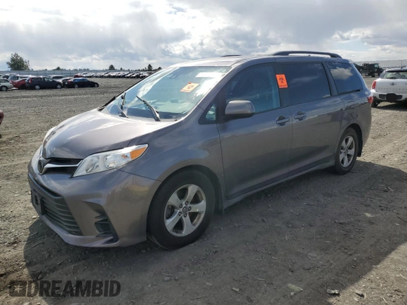 2019 Toyota Sienna LE Auto Access Seat with VIN 5TDKZ3DC8KS007735, listed as a Copart auction lot 51834795 with Not Provided miles and Salvage Title. Bid and sale history available at DreamBid. Image 1.