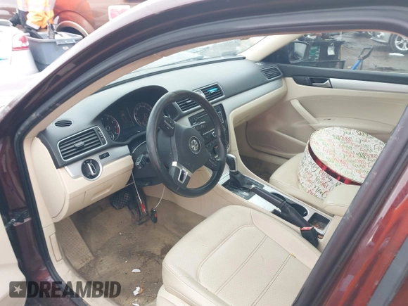 2013 Volkswagen Passat SE w/Sunroof & Nav with VIN 1VWBP7A37DC075527, listed as a IAAI auction lot 41055338 with 151,177 mi miles. Bid and sale history available at carsss.com. Image 5.