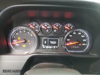 2021 Chevrolet Silverado 1500 Custom with VIN 1GCPYBEK3MZ204029, listed as a Copart auction lot 43522715 with 107,800 mi miles and Salvage Title. Bid and sale history available at carsss.com. Image 9.