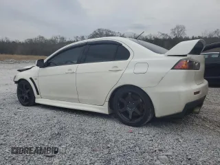 2013 Mitsubishi Lancer Evolution GSR with VIN JA32W8FVXDU024537, listed as a Copart auction lot 44785195 with 180,832 mi miles and Salvage Title. Bid and sale history available at carsss.com. Image 2.