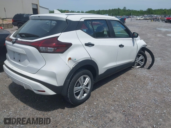 2023 Nissan Kicks S with VIN 3N1CP5BV9PL542017, listed as a IAAI auction lot 42154584 with 22,048 mi miles and . Bid and sale history available at carsss.com. Image 4.