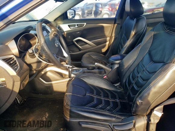 2013 Hyundai Veloster w/Black Int with VIN KMHTC6AD9DU112847, listed as a Copart auction lot 54225235 with 149,163 mi miles and Clean title. Bid and sale history available at DreamBid. Image 7.