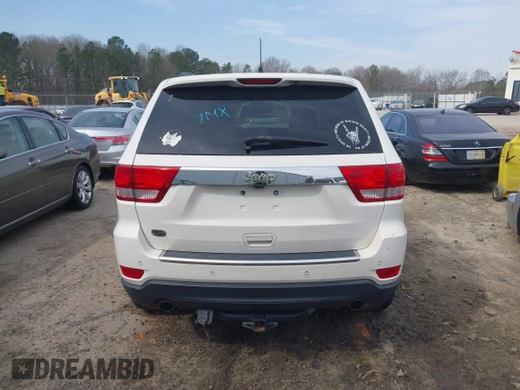 2012 Jeep Grand Cherokee Overland with VIN 1C4RJECT5CC362349, listed as a IAAI auction lot 41760221 with 218,350 mi miles. Bid and sale history available at carsss.com. Image 16.