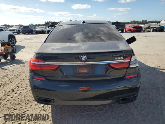 2017 BMW 7 Series 740i with VIN WBA7E2C51HG739462, listed as a Copart auction lot 84157364 with 137,881 mi miles and Salvage Title. Bid and sale history available at carsss.com. Image 6.