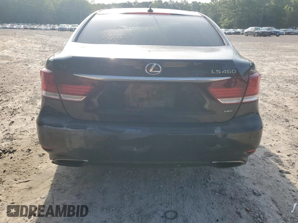 2013 Lexus LS 460 z VIN JTHCL5EF7D5018890, wystawiony jako Copart lot #54492255 z przebiegiem Nie podano mil oraz Szkody całkowita. Historia ofert i sprzedaży dostępna na DreamBid. Obrazek 6.