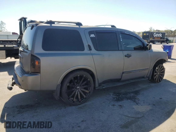 2006 Infiniti QX56 with VIN 5N3AA08C86N806828, listed as a Copart auction lot 50319815 with 175,292 mi miles and Salvage title. Bid and sale history available at DreamBid. Image 3.