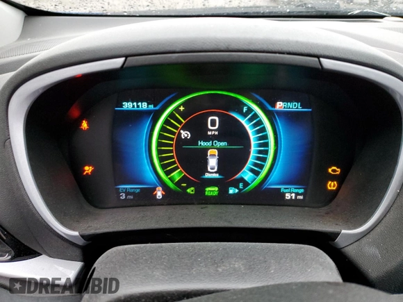 2018 Chevrolet Volt LT with VIN 1G1RA6S58JU116954, listed as a Copart auction lot 37760593 with 39,118 mi miles. Bid and sale history available at carsss.com. Image 9.