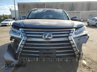2017 Lexus LX with VIN JTJHY7AX9H4232274, listed as a Copart auction lot 75813464 with 51,256 mi miles and Salvage Title. Bid and sale history available at carsss.com. Image 5.