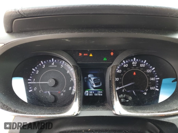 2013 Toyota Avalon XLE with VIN 4T1BK1EB2DU055109, listed as a Copart auction lot 54540995 with 106,708 mi miles and Salvage Title. Bid and sale history available at DreamBid. Image 9.