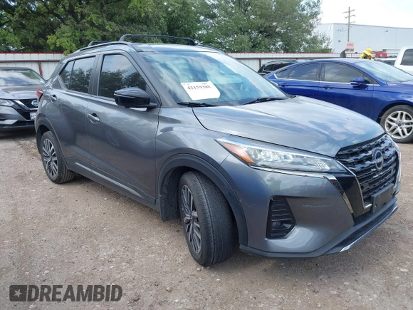 2023 Nissan Kicks SR with VIN 3N1CP5DV1PL563120, listed as a IAAI auction lot 42159388 with 24,070 mi miles. Bid and sale history available at carsss.com. Image 1.