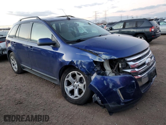 2013 Ford Edge SEL with VIN 2FMDK3J96DBB06267, listed as a Copart auction lot 84403014 with 192,050 mi miles and Salvage Title. Bid and sale history available at carsss.com. Image 4.
