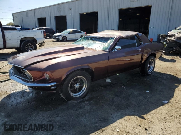 1969 Ford Mustang с VIN 0T01F114848, выставлен на аукционе Copart как лот 47649415 с пробегом Не указан миль и Списание • Salvage title. История ставок и продаж доступна на DreamBid. Изображение 1.