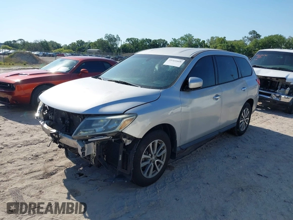 2014 Nissan Pathfinder SL with VIN 5N1AR2MN9EC673446, listed as a IAAI auction lot 39261668 with 125,419 mi miles and . Bid and sale history available at DreamBid. Image 2.