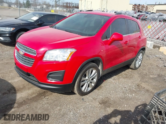 2015 Chevrolet Trax LT with VIN KL7CJLSB2FB253941, listed as a IAAI auction lot 41836407 with 46,453 mi miles. Bid and sale history available at carsss.com. Image 2.