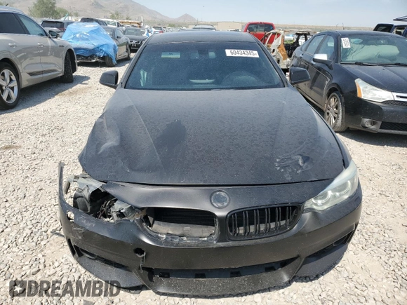 2014 BMW 4 Series 428i with VIN WBA3N7C58EF718718, listed as a Copart auction lot 60434345 with 118,179 mi miles and Salvage title. Bid and sale history available at DreamBid. Image 5.
