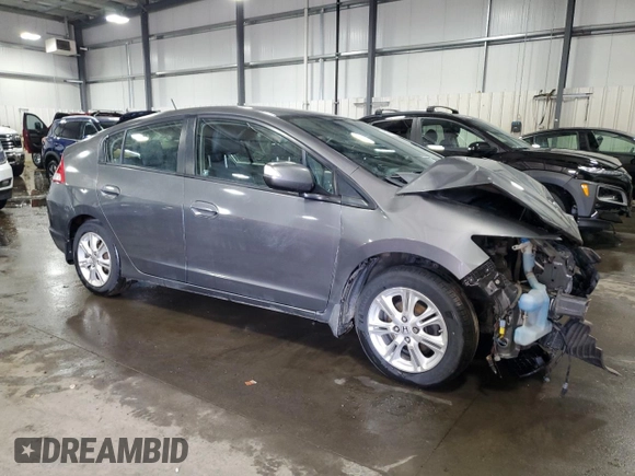 2011 Honda Insight EX with VIN JHMZE2H75BS006758, listed as a Copart auction lot 50390685 with 186,940 mi miles and Non Repairable. Bid and sale history available at DreamBid. Image 4.