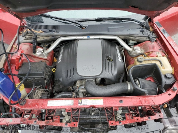 2010 Dodge Challenger R/T with VIN 2B3CJ5DTXAH265454, listed as a Copart auction lot 44621625 with 121,745 mi miles and Salvage Title. Bid and sale history available at carsss.com. Image 11.